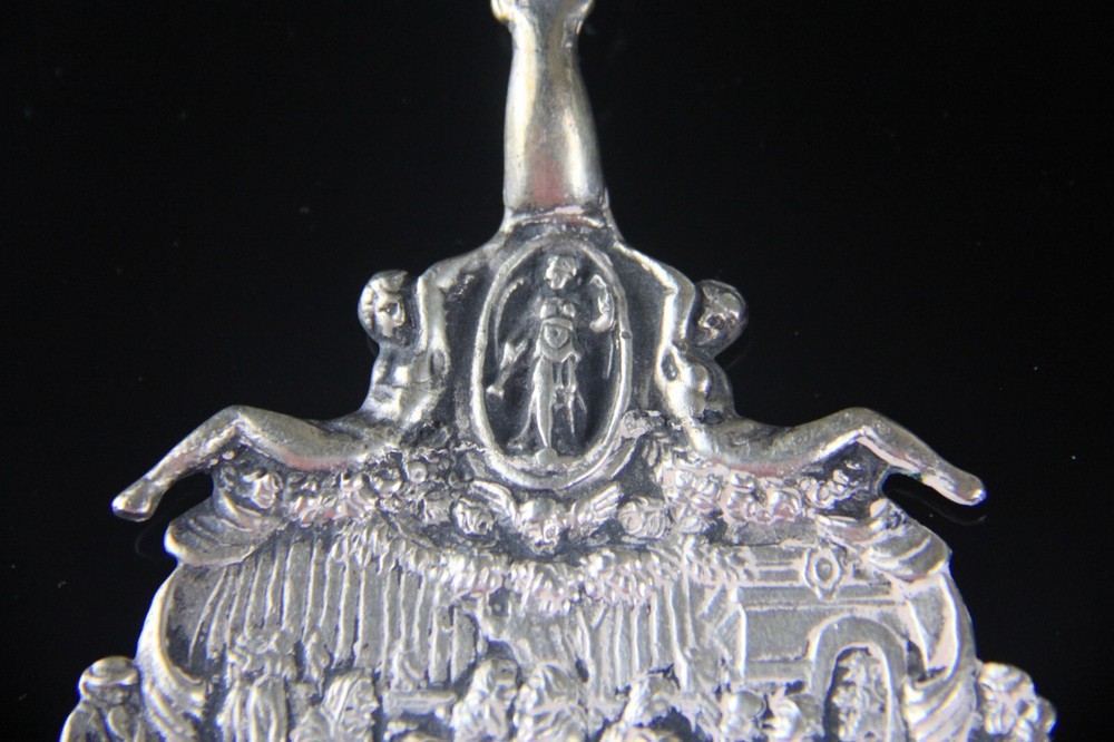 Antique Dutch 833 Silver Serving Fork