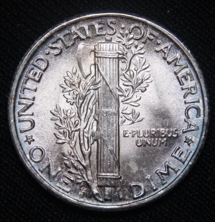 1945-S Mercury Dime Gem BU