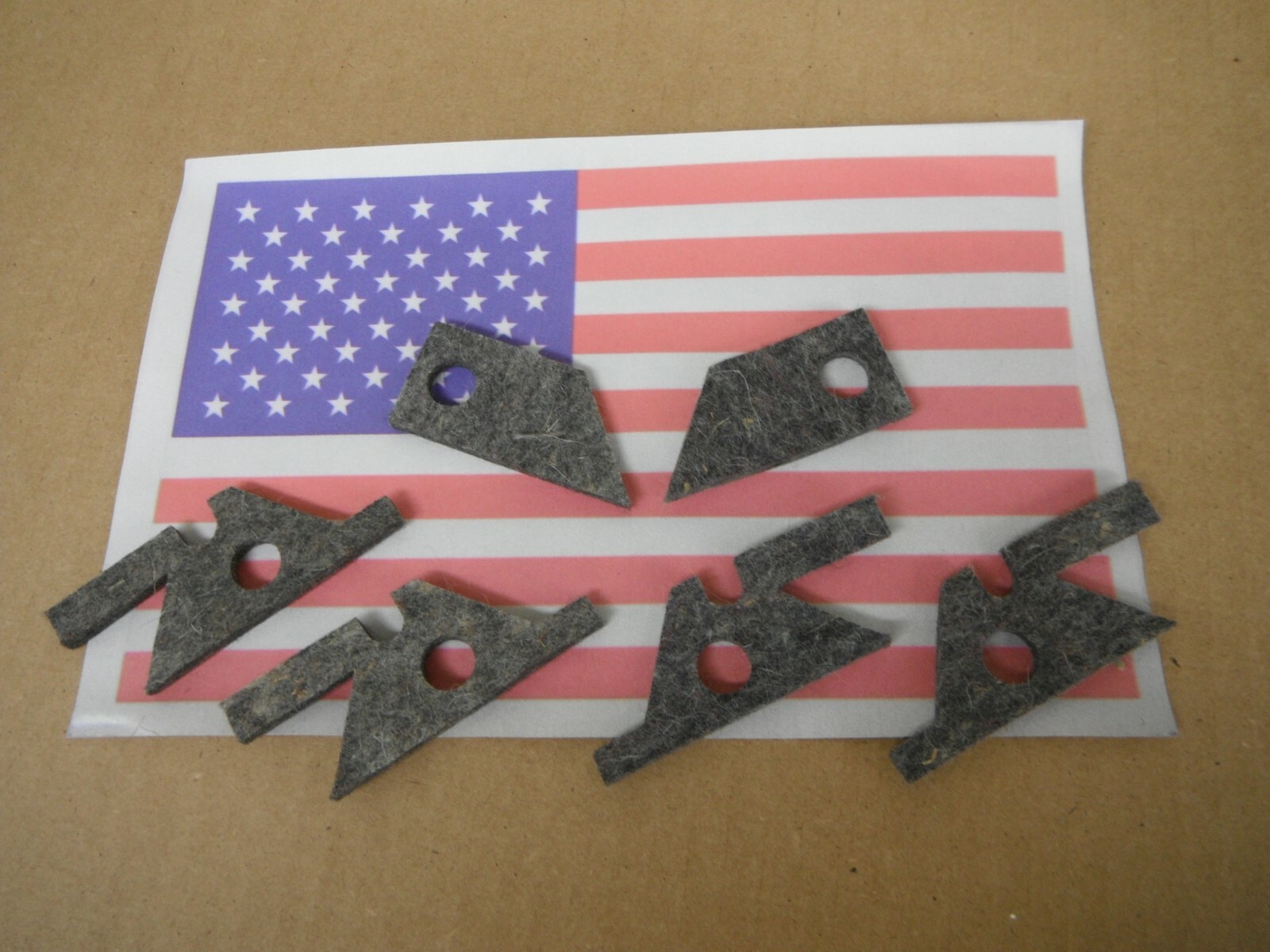 BRIDGEPORT MILL die cut not laser cut SADDLE & KNEE FELT WAY WIPER KIT M1601