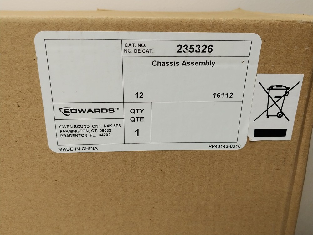 Edwards EST 235326 Chassis Assembly