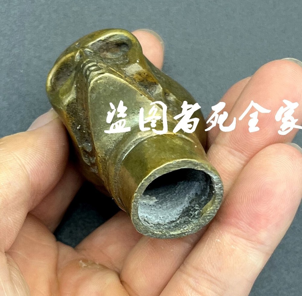 Brass Skull Head Hand Claw Walking Stick Cane Handle Top Topper