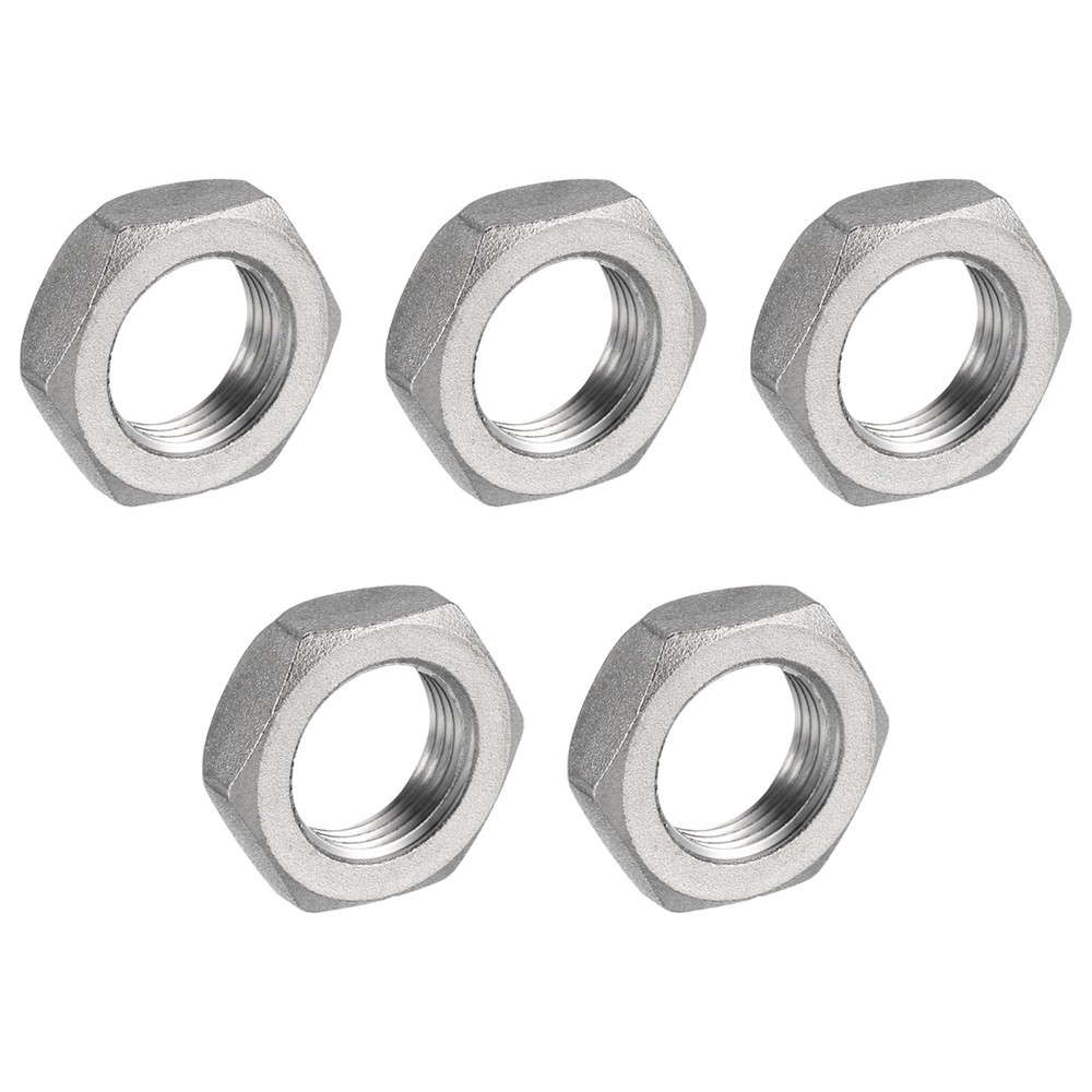 5 Pcs Cast Pipe Fitting Hex Locknut Nut G 3/8" Female Thread (DN10)