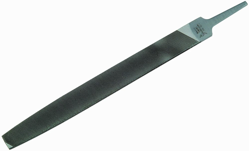 Bahco Flat File, Engineering File, Smooth Cut, w/o Handle, 4"-12" Len, 10-PACK