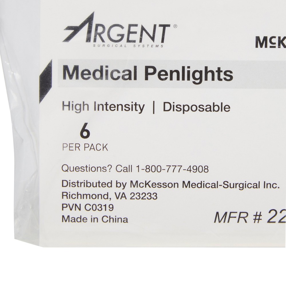 McKesson Disposable Penlight 22-6666 6 per Pack