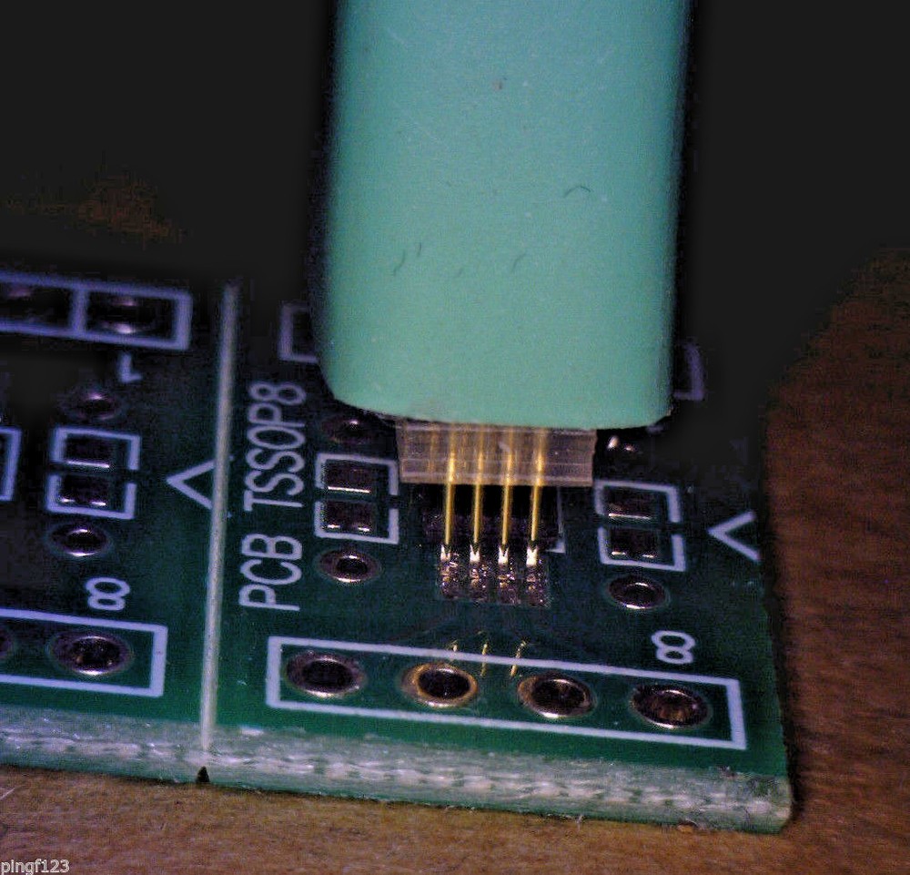 TSSOP8 spring loaded pogo adapter for Enigma cable EEPROM programming