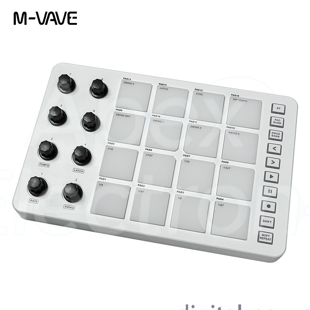 M-VAVE SMC-PAD LaunchPad USB-C and portable design Wireless MIDI Controller