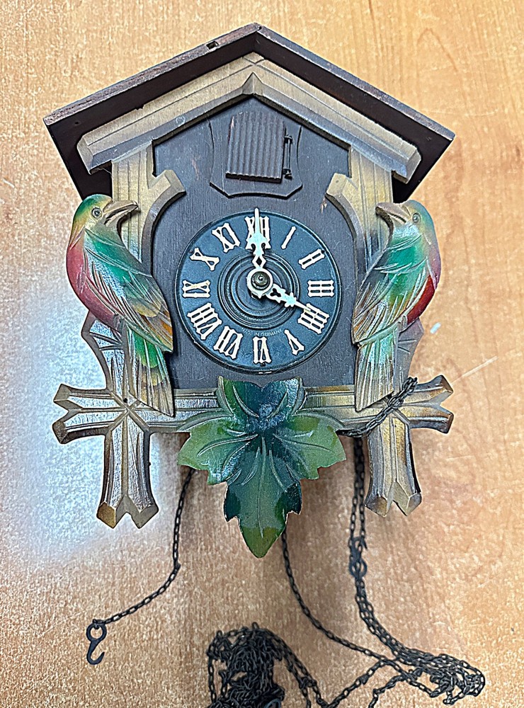 Multi-color cuckoo clock.