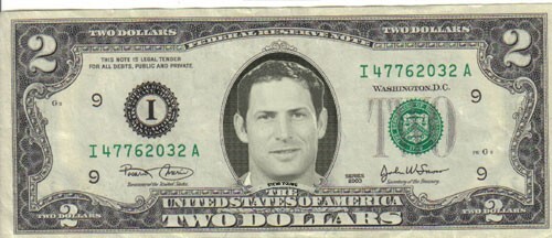49ers Steve Young $2 Dollar bill Mint real