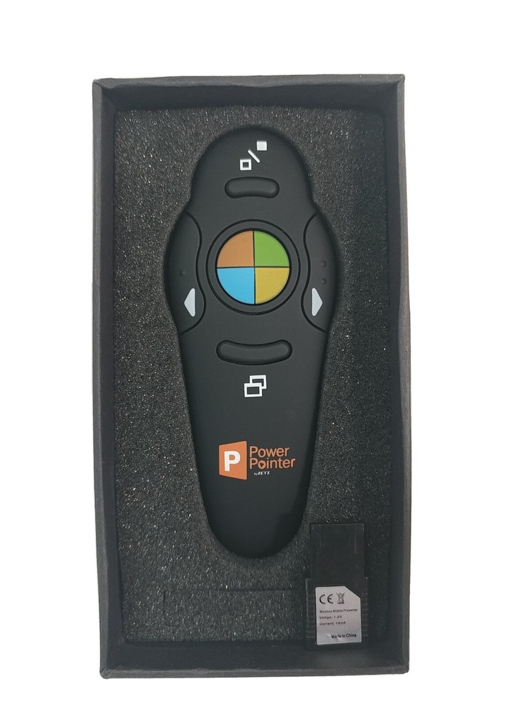 Genuine OEM ZETZ Wireless Presenter Remote Control With USB & Laser Pointer