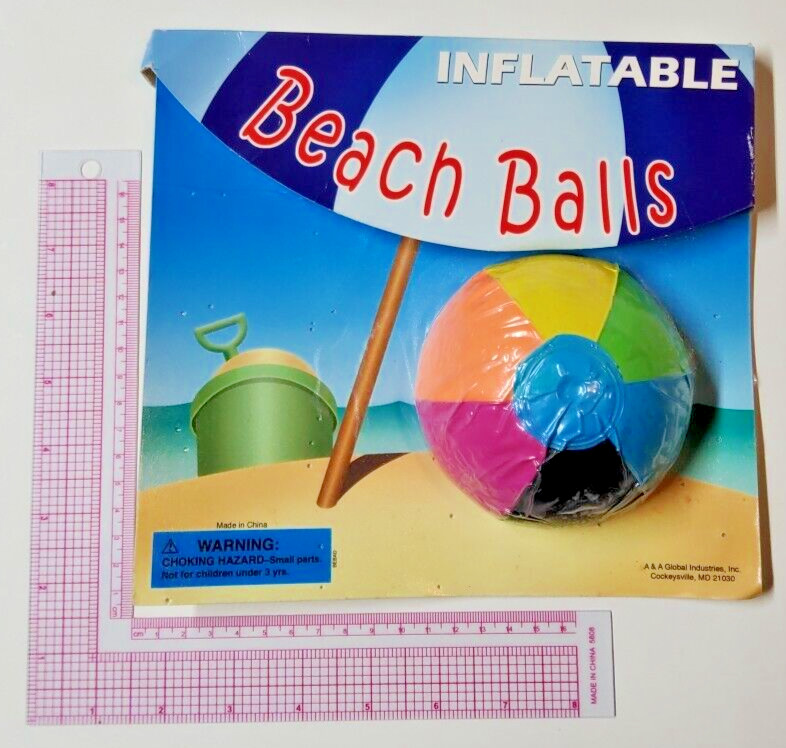 Vintage Vending Display Board Inflatable Beach Balls 0322