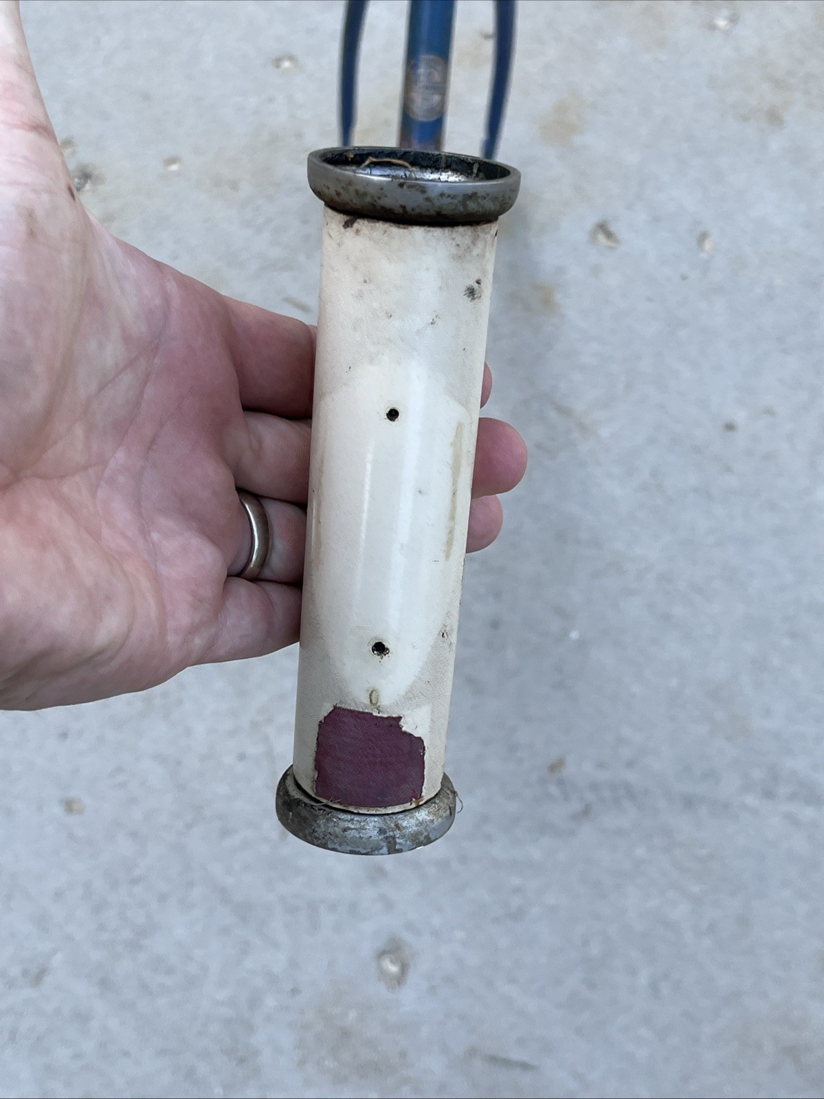 Vintage late 40s / 50s Blue Schwinn Ladies Chicago Built Frame Good Shape 18"