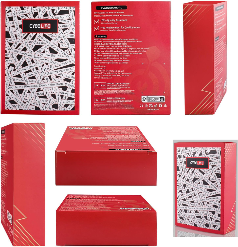 Plastic Tip Darts,12Pcs Soft Darts Set with 100 Plastic Tips for Electronic Dart