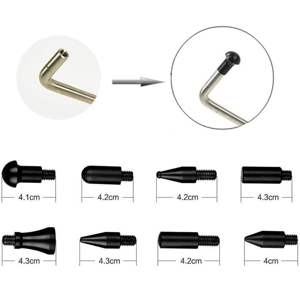 5 pcs Car Dent Repair Kits Paintless Puller Rods Removal Tools auto body