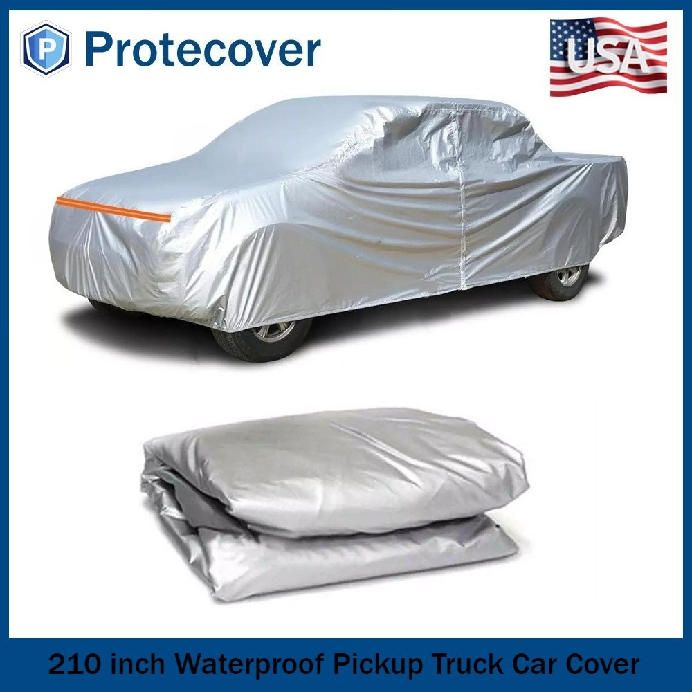 Universal 210 inch Waterproof Pickup Truck Car Cover All Weather Protection