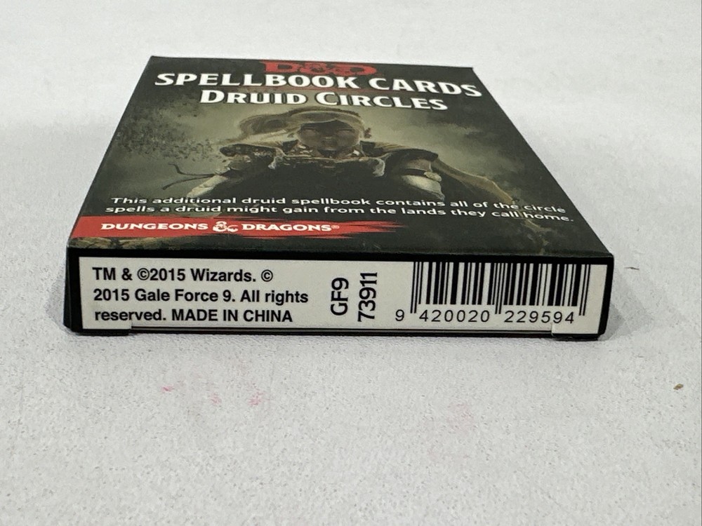 D&D Spellbook Cards Druid Circles Complete
