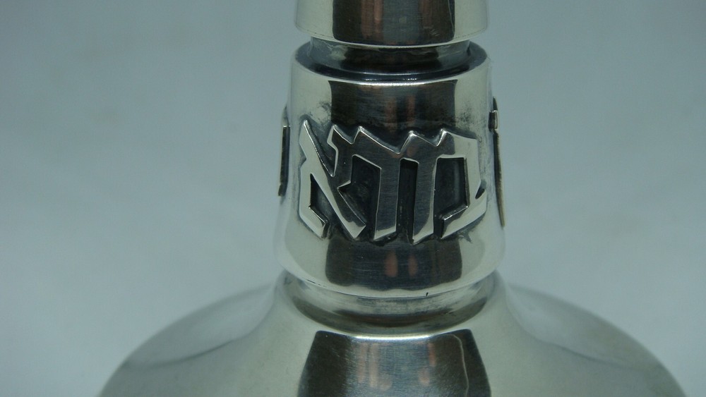 STUNNING STERLING SILVER 7" CHALICE KIDDUSH CUP