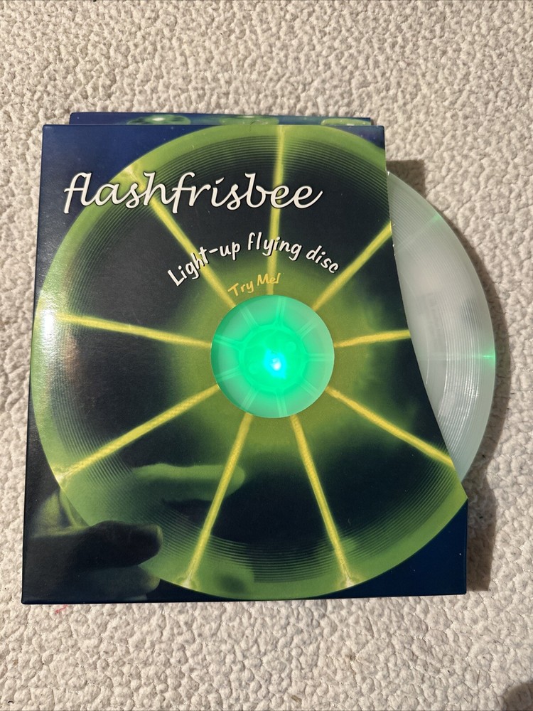 Flashdisc Frisbee Flying Disc Ultimate Green Glow LED Light-Up