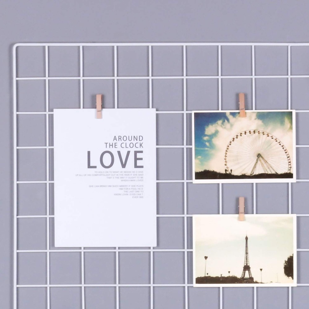 Painted Wire Wall Grid Panel, Multifunction Photo Hanging Display and Wall St...