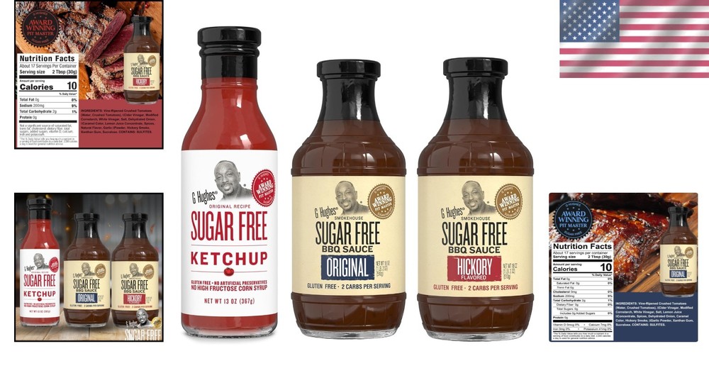 Sugar Free BBQ Sauces & Ketchup Bundle - 3 Pack