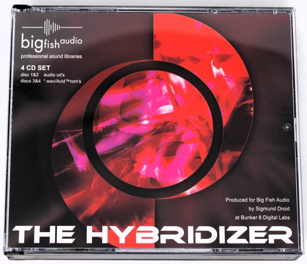 Big Fish Audio The Hybridizer Sample Library/Sound Library/Sampling 4x CD