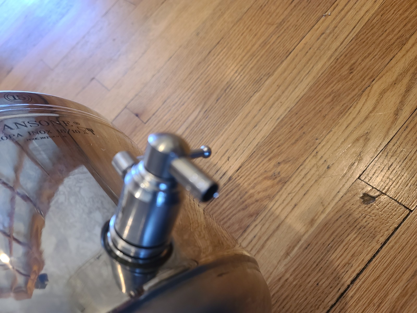 SANSONE 15L Stainless Steel Europa Inox 18/10 Dispenser Italy