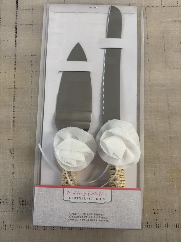 Organza Flower Cake Serving Set