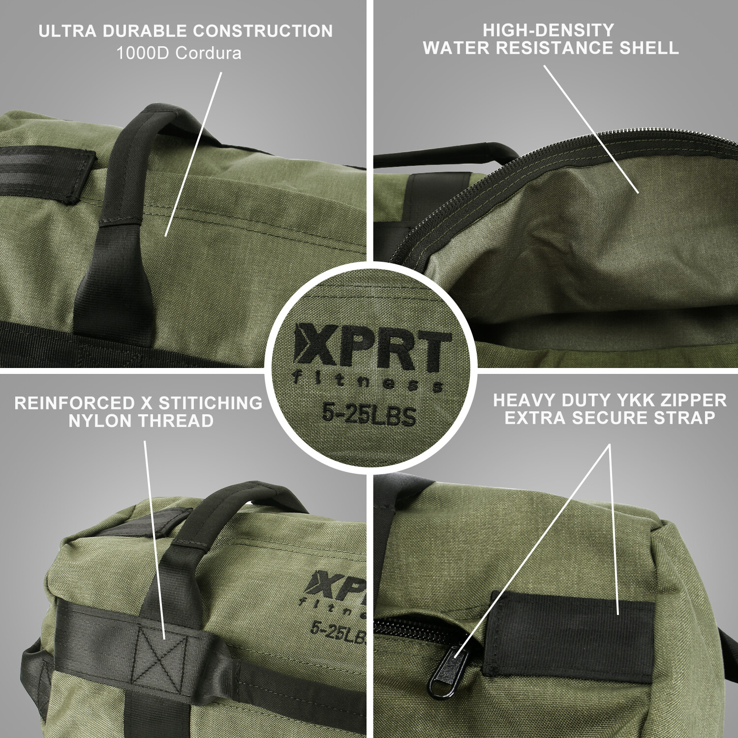 XPRT Fitness Workout Sandbags Fitness Training Bag For CrossFit and Conditioning