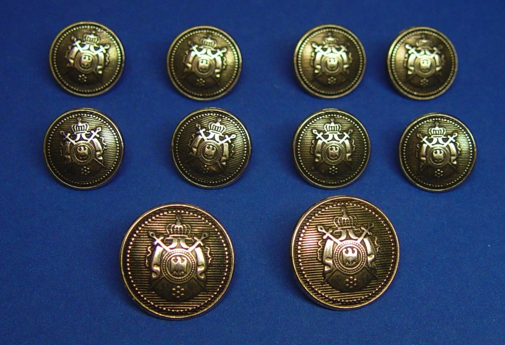 GOTTSCHALKS replacement buttons 10 dark silver solid metal Good Used Condition