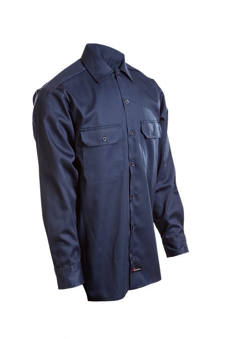 Work Shirt Men's Navy Khaki Conqueror Mechanic Uniform Long Short Sleeve Button