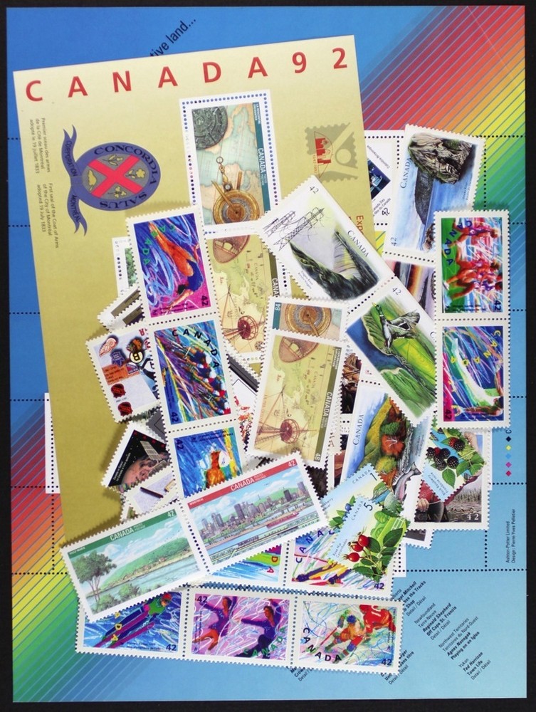 CANADA Postage Stamps, 1992 Complete Year set collection, Mint NH, See scans