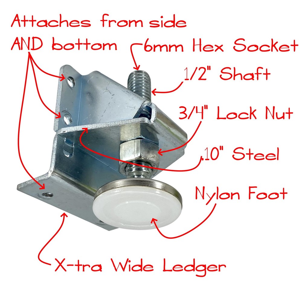 Level Any Workbench Instantly - Heavy Duty Adjustable Feet Set
