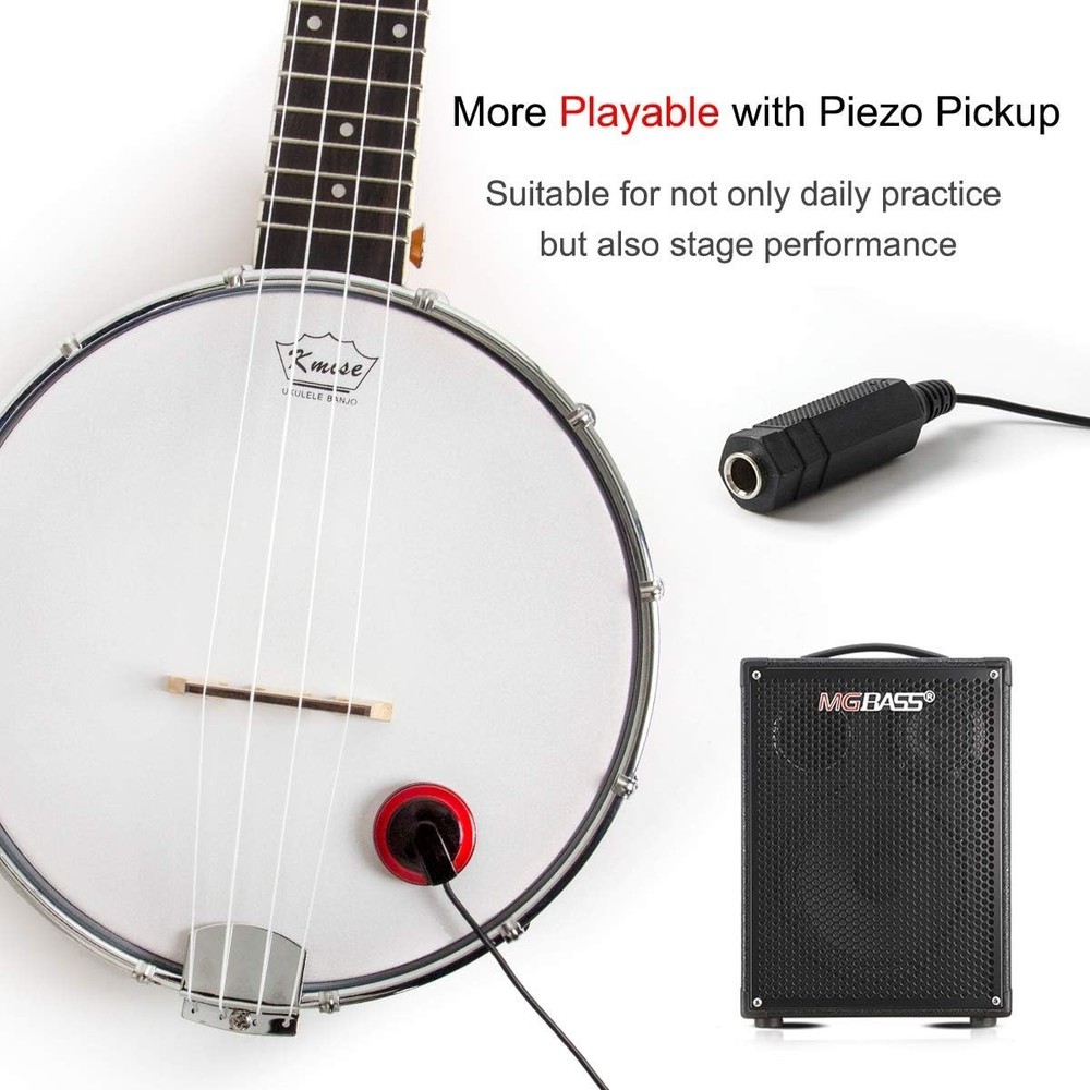 Compact Banjolele 23'' Sapele 4 Strings Complete Kit