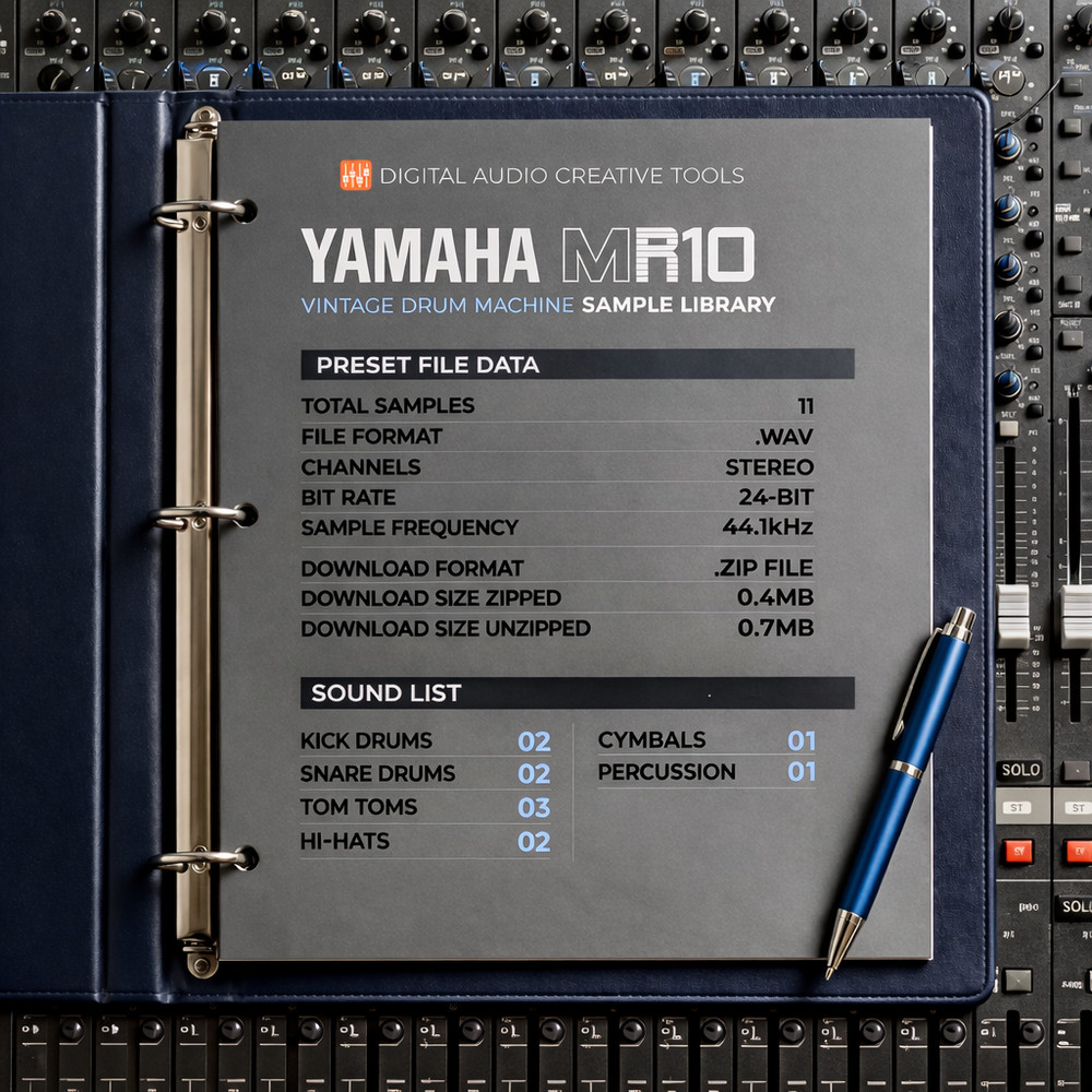 Yamaha MR10 Drum Machine Sample Library