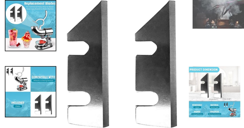 2-Pack Replacement Blades for Heavy-Duty Ice Shaver - Ultimate Compatibility