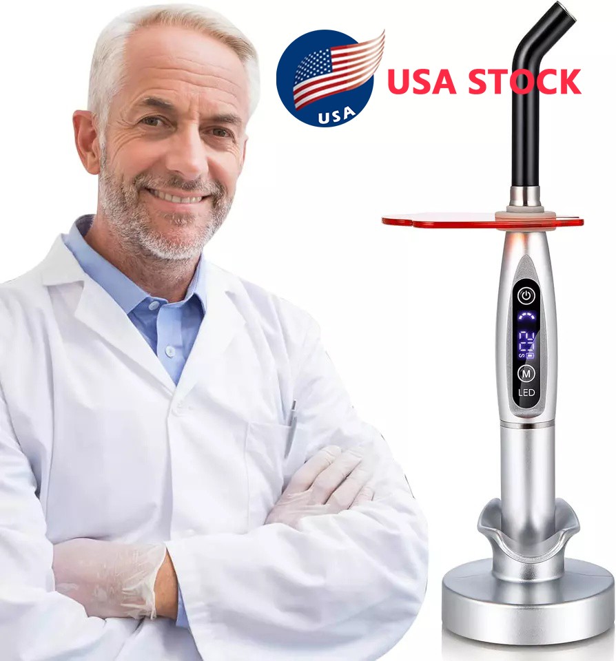 Dental LED Cure Curing Light Lamp 2000mw 5W Tool Resin Cure Wireless Cordless st