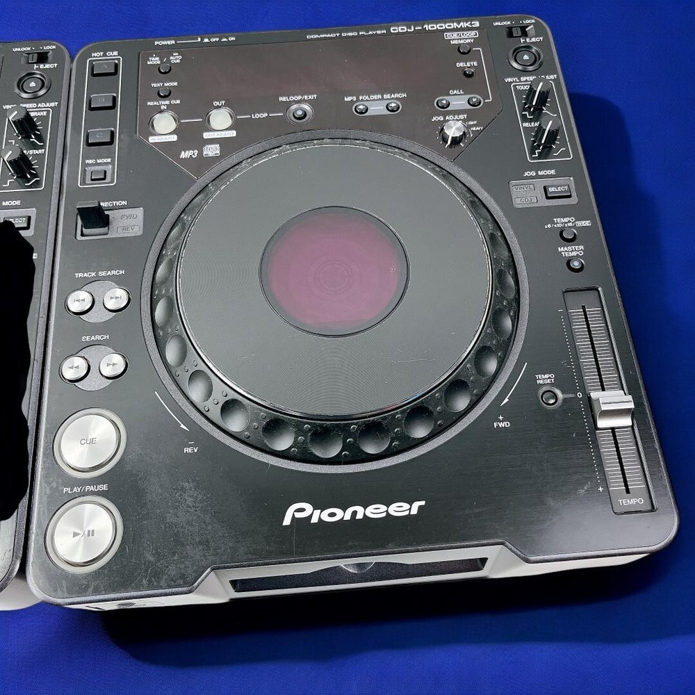 Pioneer CDJ-1000MK3 CD Player DJ Deck Pair Set Tested Working