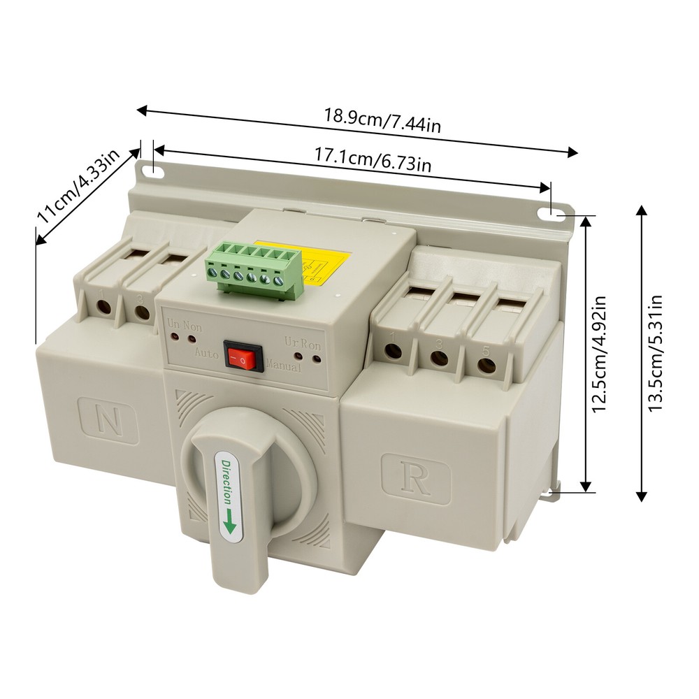 Screw Mounting Double Power Switch, Dual Power Automatic Transfer Switch