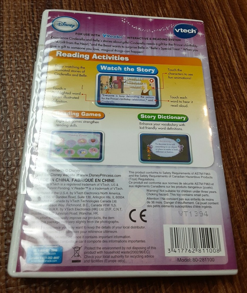 VTech V.Reader Disney Princess & Hello Kitty Cartridge