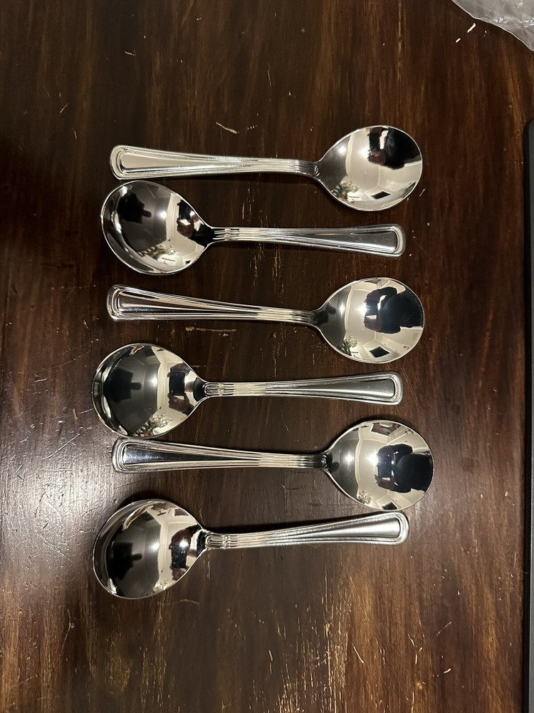 #305-016 World Tableware Silverplated Bouillion spoons (per dozen)