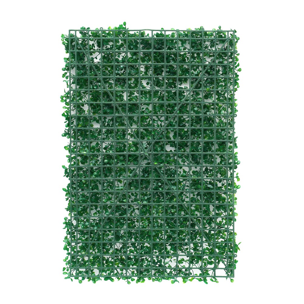 12-Pack Artificial Greenery Panels 40×60cm PE Privacy Wall Hedge Mat