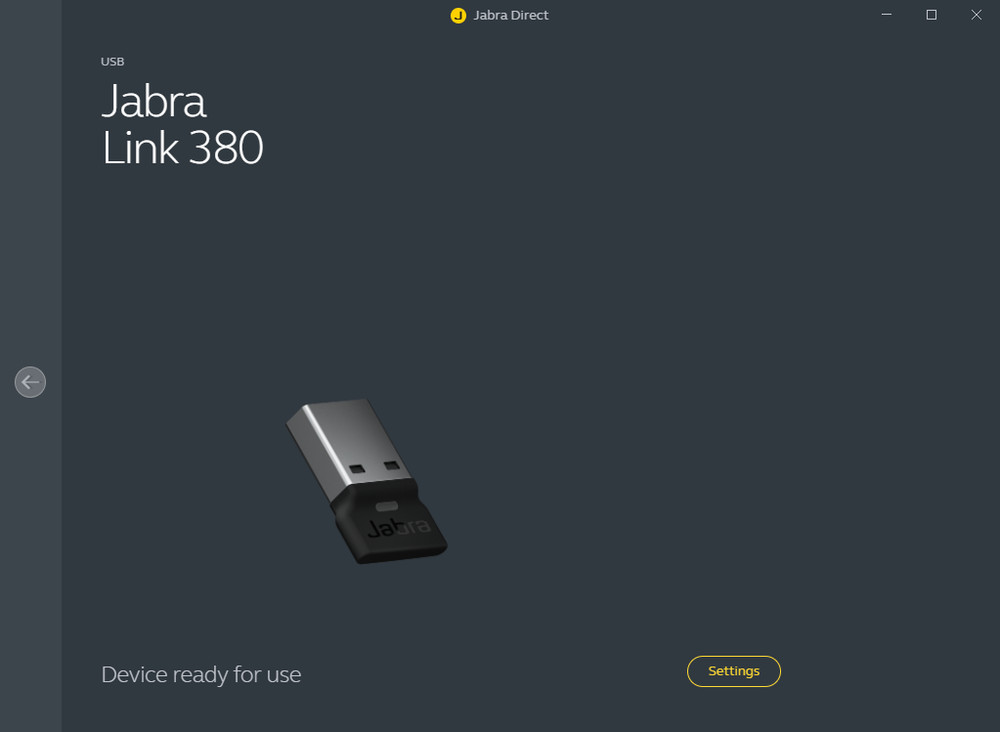 Jabra Link 380 UC USB-A Bluetooth Dongle ForEvolve2 65 75 85 - 020-190262