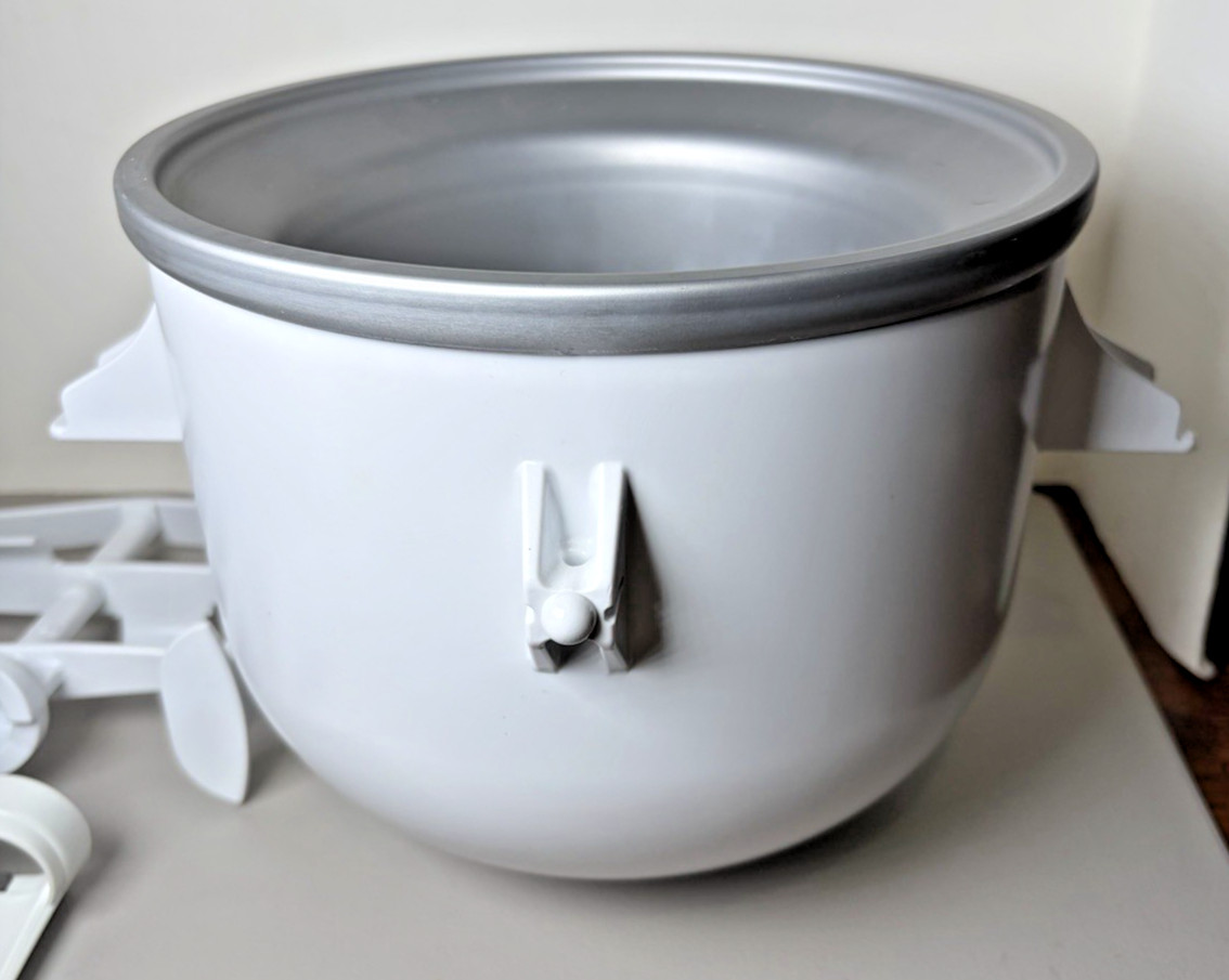 KitchenAid Ice Cream Maker Attachment Freeze Bowl Dasher Drive Assembly Paddle
