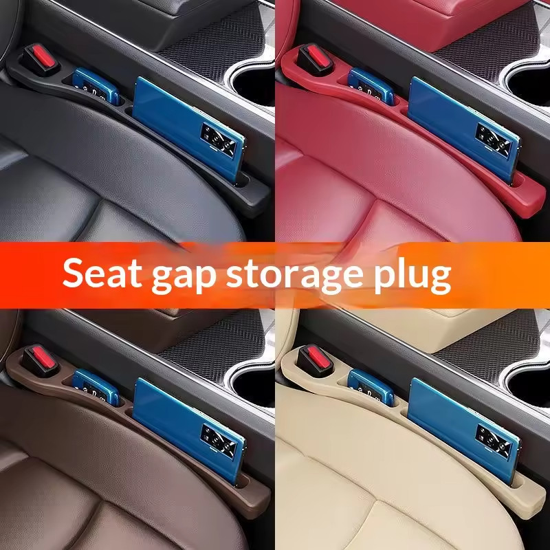 2Pcs Car Seat Gap Filler Universal Side Seam Plug Strip Leak-proof Filling Strip