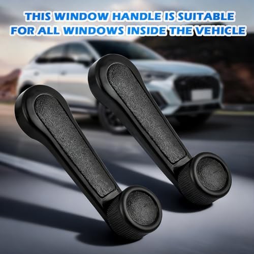 2 pcs Interior Window Crank Handle, Compatible with Various Toyot a Models -