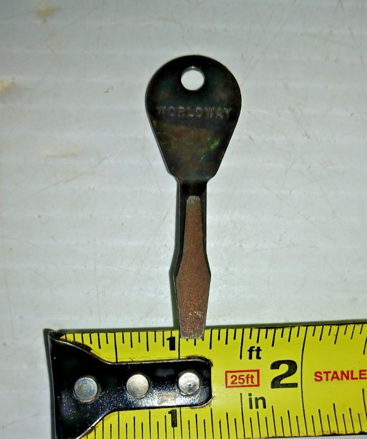 Vintage Worldway Keyring Flathead Screwdiver