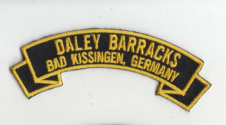 Daley Barracks, Bad Kissingen Germany embroidered patch