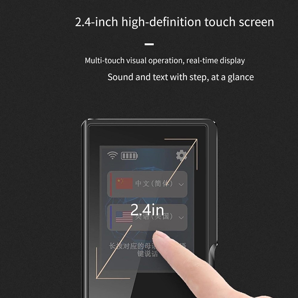 Smart Language Translator Device Two-Way Languages Support Voice Photo Holiday