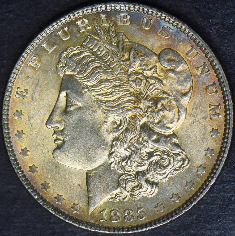1885 Morgan Silver Dollar Nicely Toned - ✪COINGIANTS✪