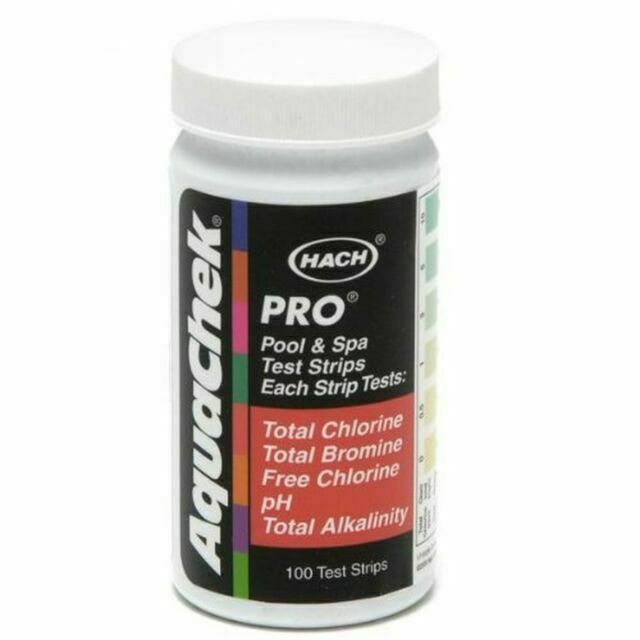 Aquachek Pro 5-Way Test Strips (100) Ct Pool Spa Hot Tub 511710 By Hach