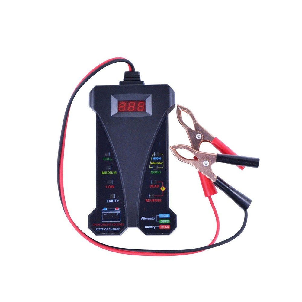 Universal 12 Volts Digital Battery Tester / Charging System Analyzer